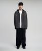 SLOW RECORD HOUSE Nylon Hoodie_Charcoal