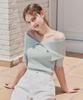 ZEROSTREET [3 Colors] Short Sleeve Cape Off-Shoulder Sweater