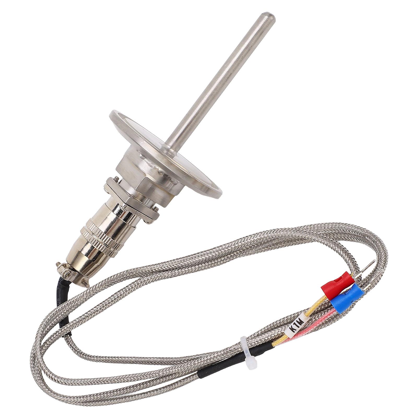 

Thermocouple K Type ‑50 celsius to 1250 celsius 6mm Diameter 60mm Length 1m Wire Temperature Sensor Probe