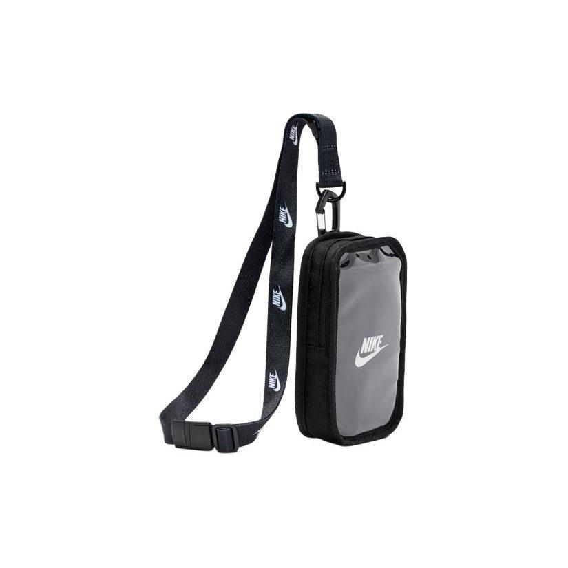 Nike Club Polyester Polyurethane One Shoulder Crossbody Cell Phone Pouch Regular Unisex Black HF3595-091