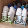 2pcs Space-Saving Shoe Organizer - Versatile, Portable Storage Rack for Sports & Casual Shoes, Durable Plastic