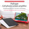 3D HD Phone Screen Amplifier Projector, Foldable Stand for Movies Videos Games, Compatible with All 10/12 Inch Smartphones