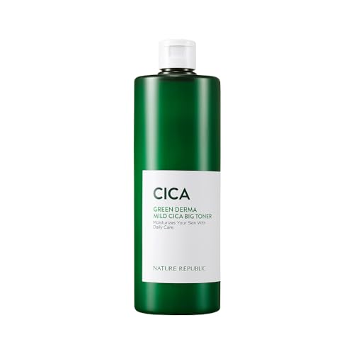 NATURE REPUBLIC Green Derma CICA Großer Toner Große Kapazität Lotion Feuchtigkeitsspendend Enthält Centella Asiatica Extrakt