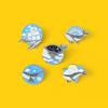 Recreational Whale Animal Series Ship Metal Design Badges Brooch Enamel Pins Label Bag Backpack Jewelry Gift Diy Accessories