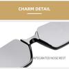 Chic Square Sunglasses, Large Frame Tinted Lens Shades, Glasses, Lens, Eyewear, for Vacation
