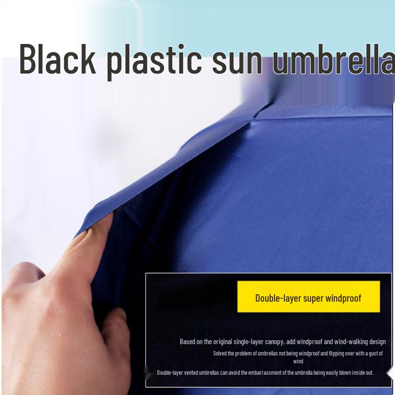 Dual-Shoulder Hands-Free Folding Sunshade Umbrella