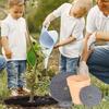20pcs Degradable Round Weeds Barrier Mats Ecological Grass Mat  For Garden Tree Protection