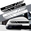 2PCS Car Rearview Mirror Decor Sticker Vinyl Auto Emblem Body Window Decal For Mercedes Benz AMG W124 W202 W203 W211 W212 W220