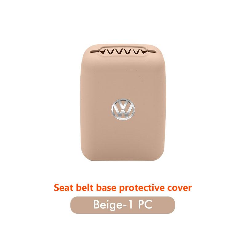 Valve Stems Caps 2Pcs Car Seat Belt Buckle Clip Protection Anti-scratch Cover For Volkswagen VW Polo Jetta Sagitar Magotan Passa CU7