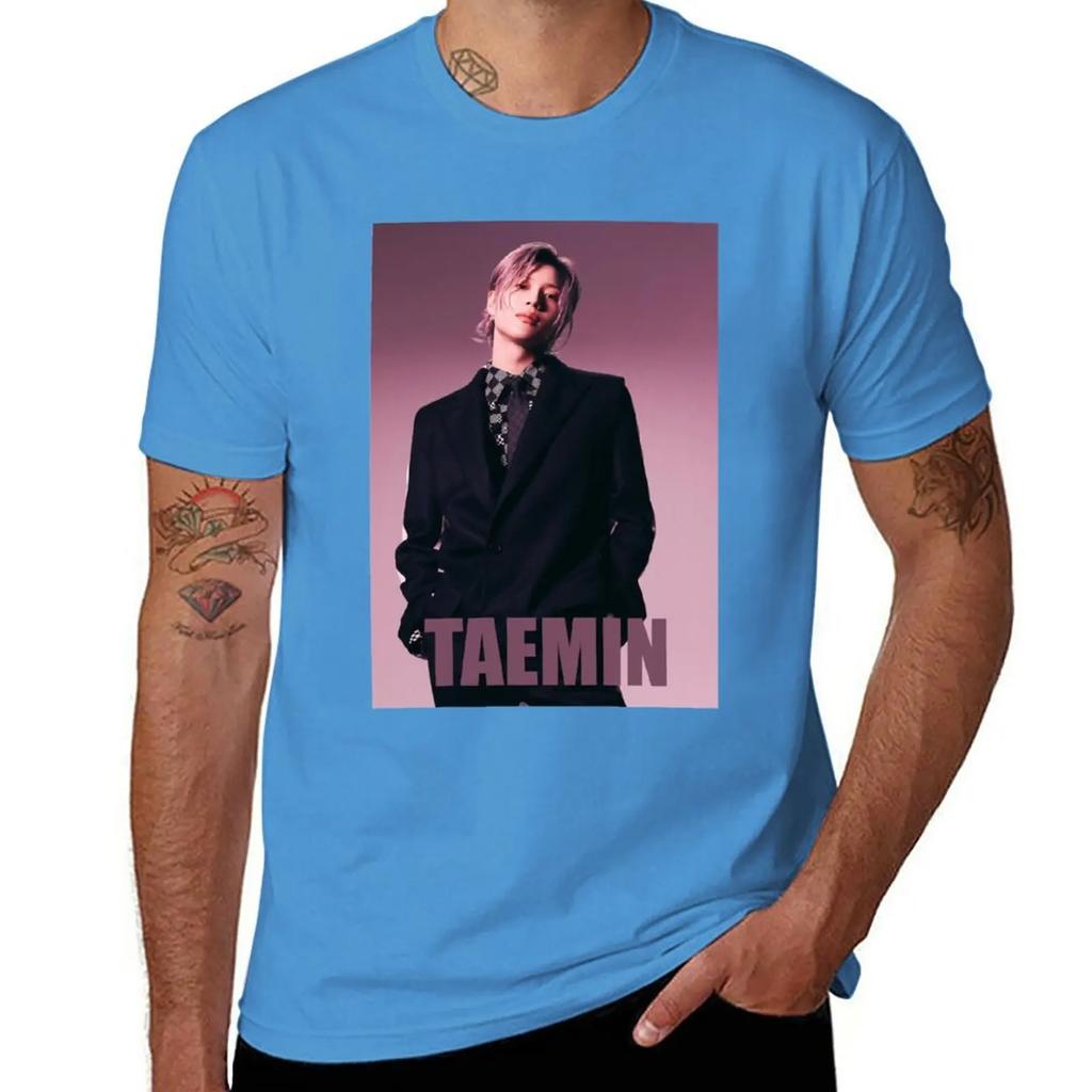 TAEMIN ADVICE T-Shirt animal prinfor boys aesthetic clothes Blouse clothing