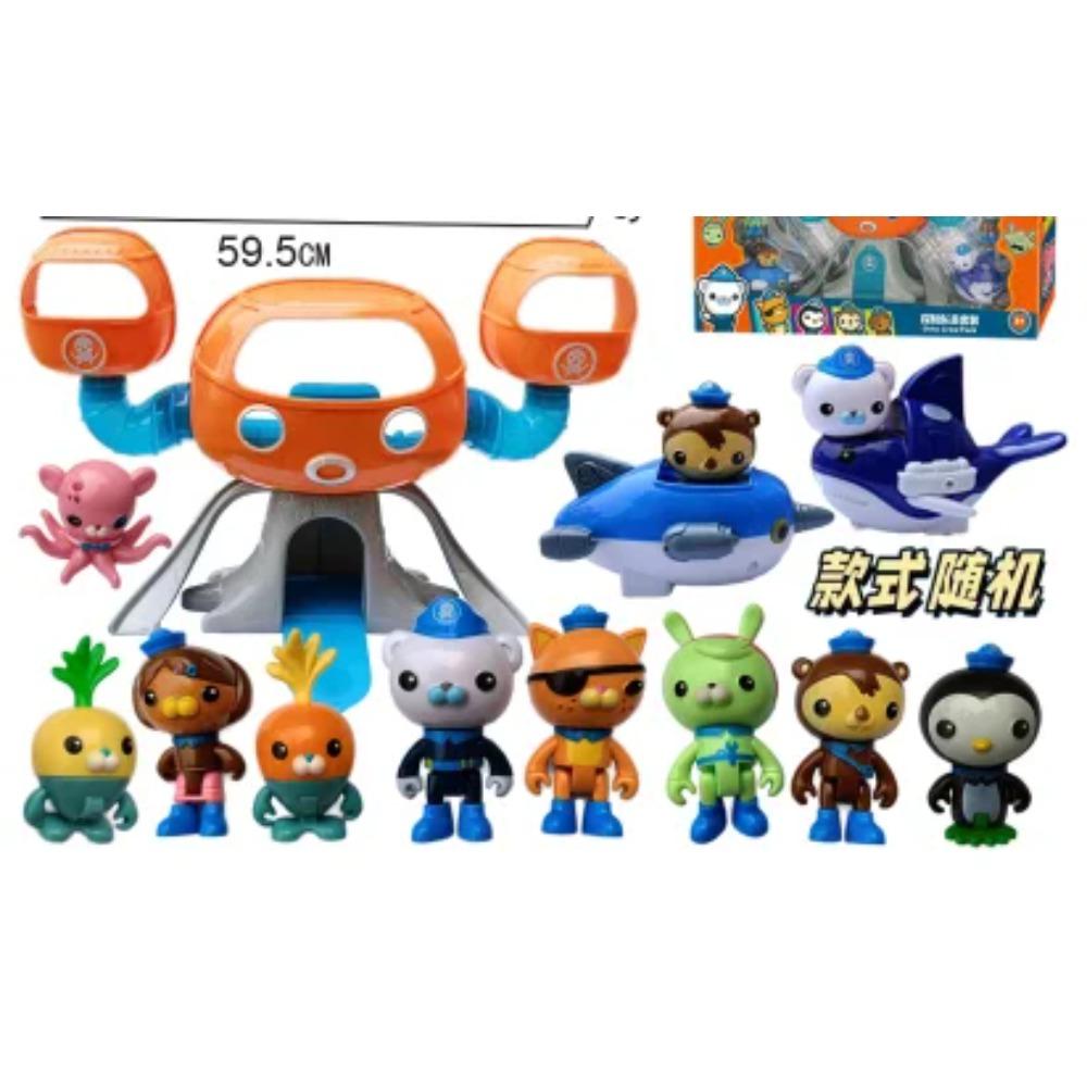 

1Набор Мультяшные Фигурки Октонавты Капитан Барнаклз Квази Песо Твик Дэши Инклинг Октопод ПВХ Мини Коллекция Игрушки Детский Подарок