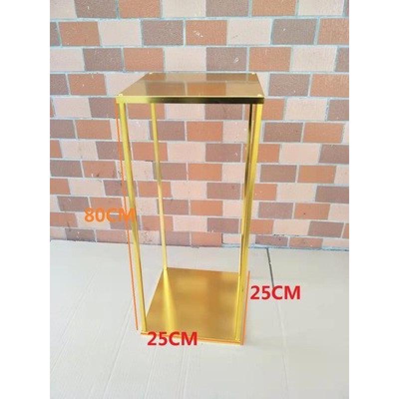 Geometric Square Frame Flower Stand for Weddings - Wrought Iron Artificial Flower Decor