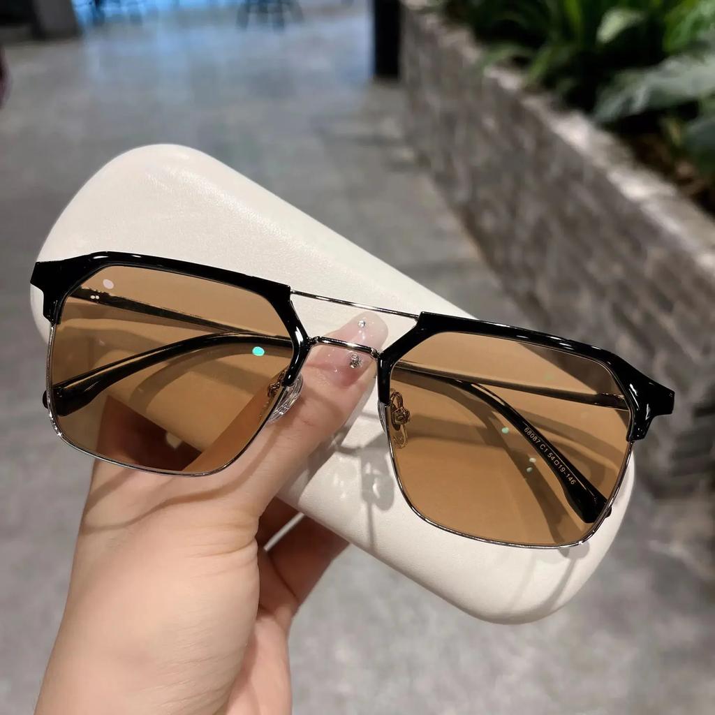 Fashion Dual Beam Color Changing Myopia Glasses Business Near Sight Eyewear for Men Luxury Computer Finished Eyeglasses To -4.0