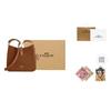 Coach Hadley 25 Metallic Logo Wildleder Umhängetasche Damen Umhängetasche Braun CW004-IMXAF