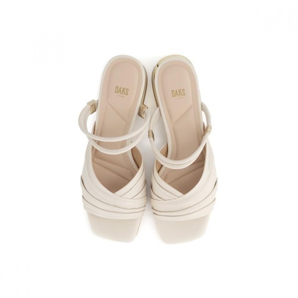 Daks Women S 3cm Semi caSual Two Way SandalS dld502lS35  Ivory 
