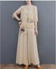 Stylish Summer Two-Piece Suit: Embroidered Cotton-Linen Top with Wide-Leg Pants for Middle-Aged Women