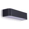 Black LED Wall Lamp: Dimmable Bedside Reading Light for Guest Room and Bedroom