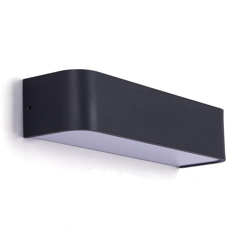 Black LED Wall Lamp: Dimmable Bedside Reading Light for Guest Room and Bedroom