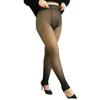 Uccellino Faux Tights, Thick, Sheer, Plus Size, Fleece-Lined, Slimming, Leg-Lengthening, Plus Size (XL, Extra Thick)