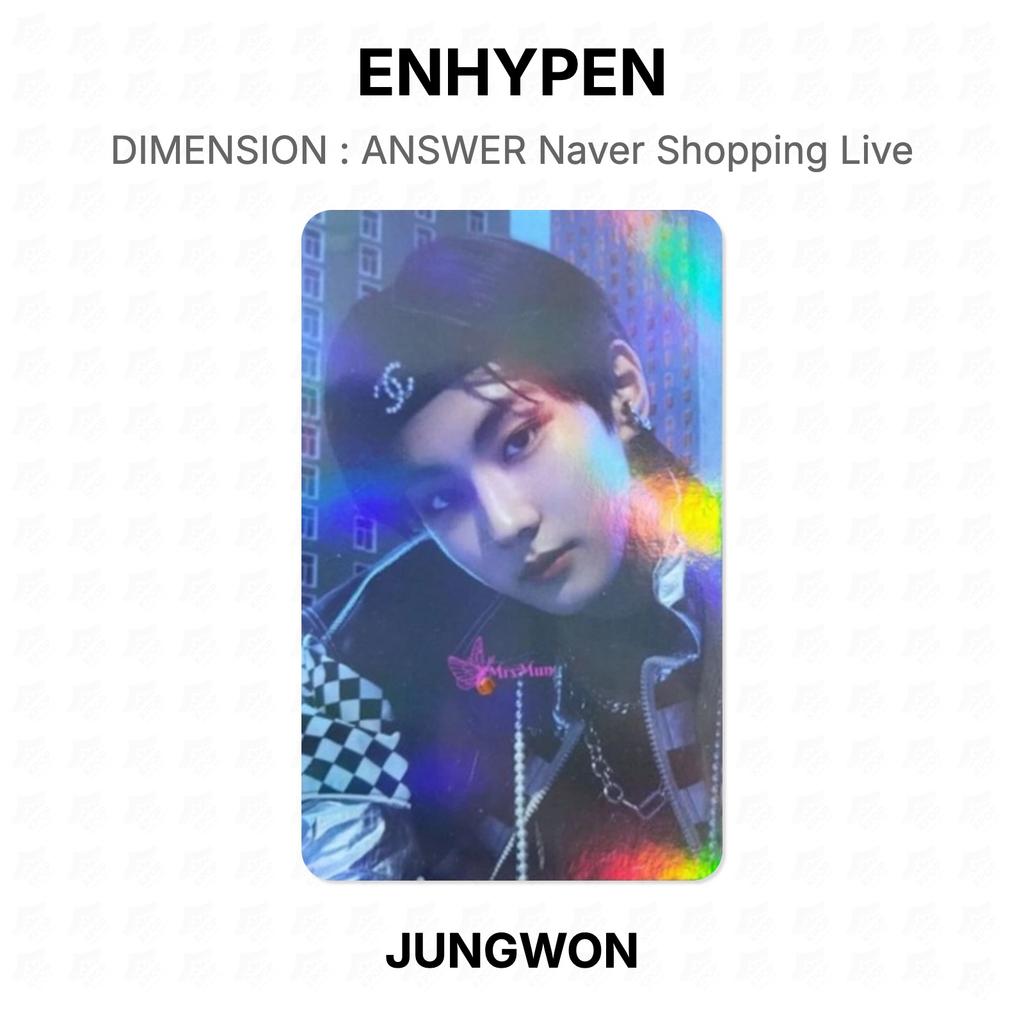 ENHYPEN DIMENSIONE : FOTOCARTA UFFICIALE ANSWER Naver Shopping Live