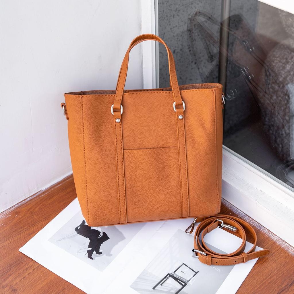 Kuskinn Dameveske Enkel Skulder Dameveske Nisjemote Stor Kapasitet Praktisk Skall Shopping Pendlerveske