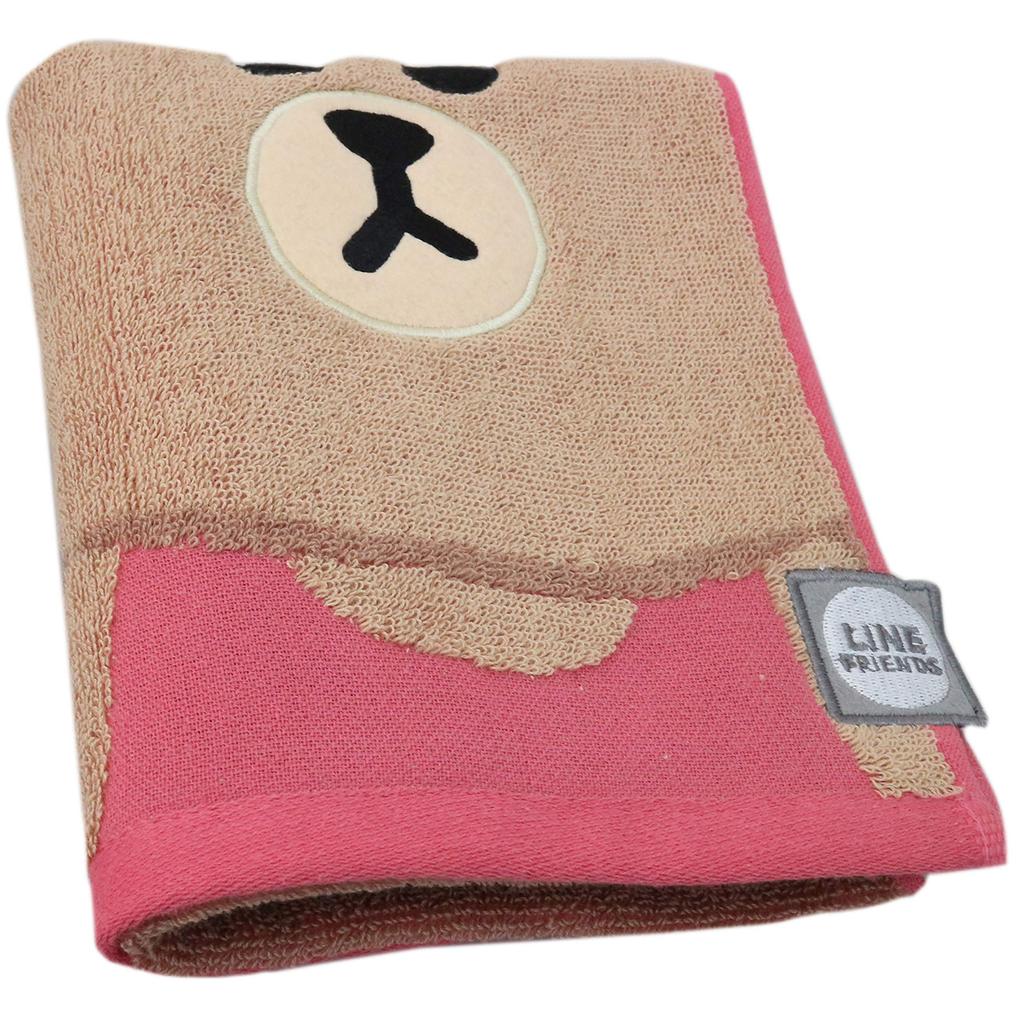 Marushin LINE FRIENDS Hello Chocolate Face Available In 2 5585000700 Towel, Cotton, Sizes,