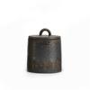 Japanese Ceramic Sealed Tea Caddy Coarse Pottery Large Vintage Spice Jar Tank Food Container