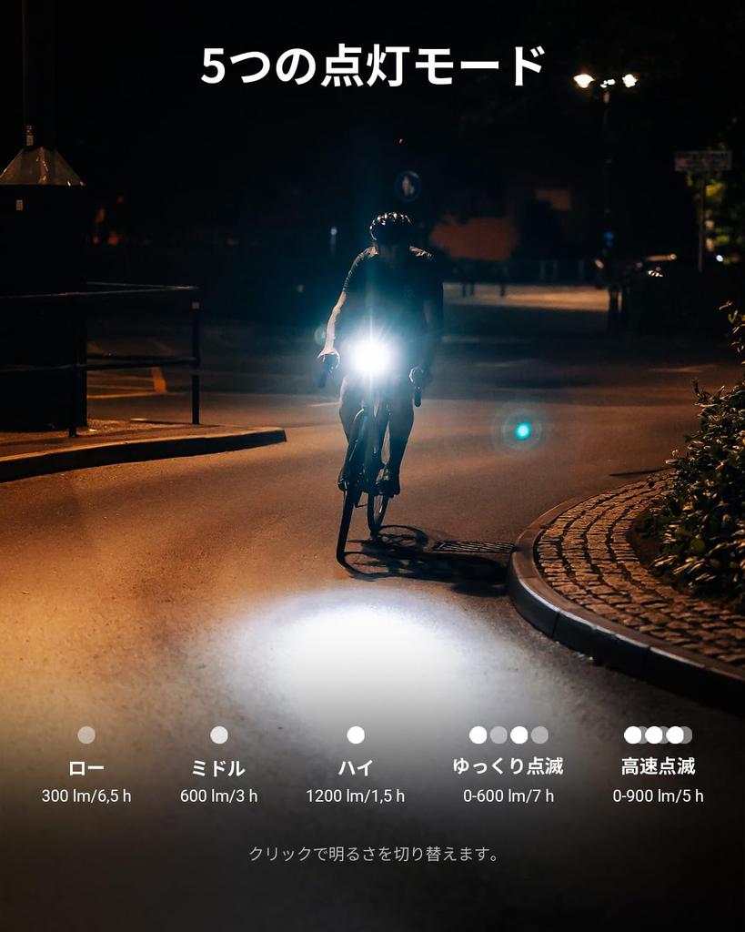 Magicshine RN 1200 Bicycle Road Bike LED 1200 IPX7 High Perfect for and and Can also be Used as a Flashlight during Power and Disaster Ideal for