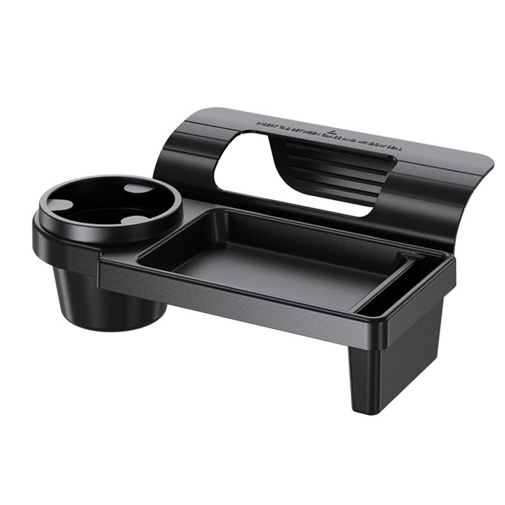 Multifunctional Car Side Door Window Organizer with Cup and Smartphone Slot Hanging Storage Rack Accessories For Vehicle