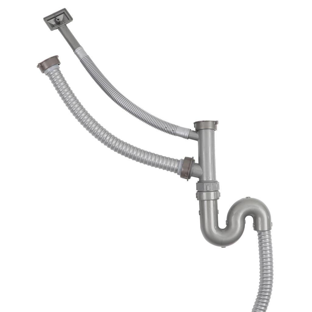 Stainless Steel S Bending Pipe Bathroom Basin Sink Water Drain Plug Draining Tool