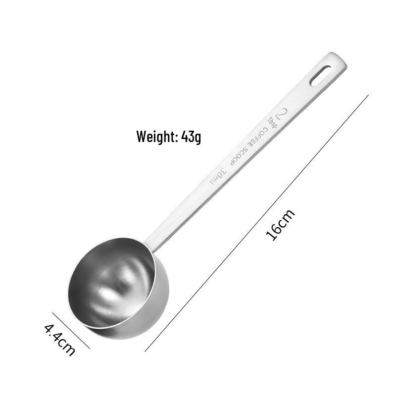 304 Stainless Steel Measuring Spoons for Milk Powder, Coffee Beans, and Flour - 15/30ML for Kitchen Baking
