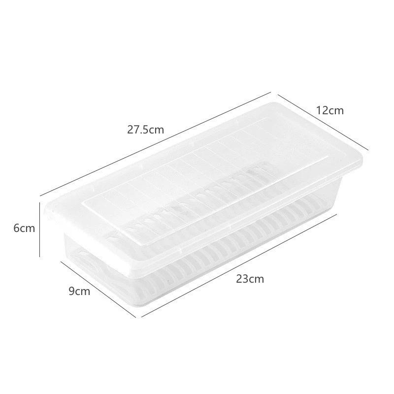 

Прямоугольный кухонный морозильный контейнер для хранения свежих продуктов, пластиковый контейнер для хранения еды и фруктов, герметичный контейнер для организации холодильника Trumpet