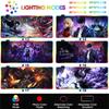 RGB Backlit Anime Solo Leveling Mouse Pad Cute Anime Grils Lager Gamer Accessories Overwatched Mouse Mat Non-Slip Keyboard Mat
