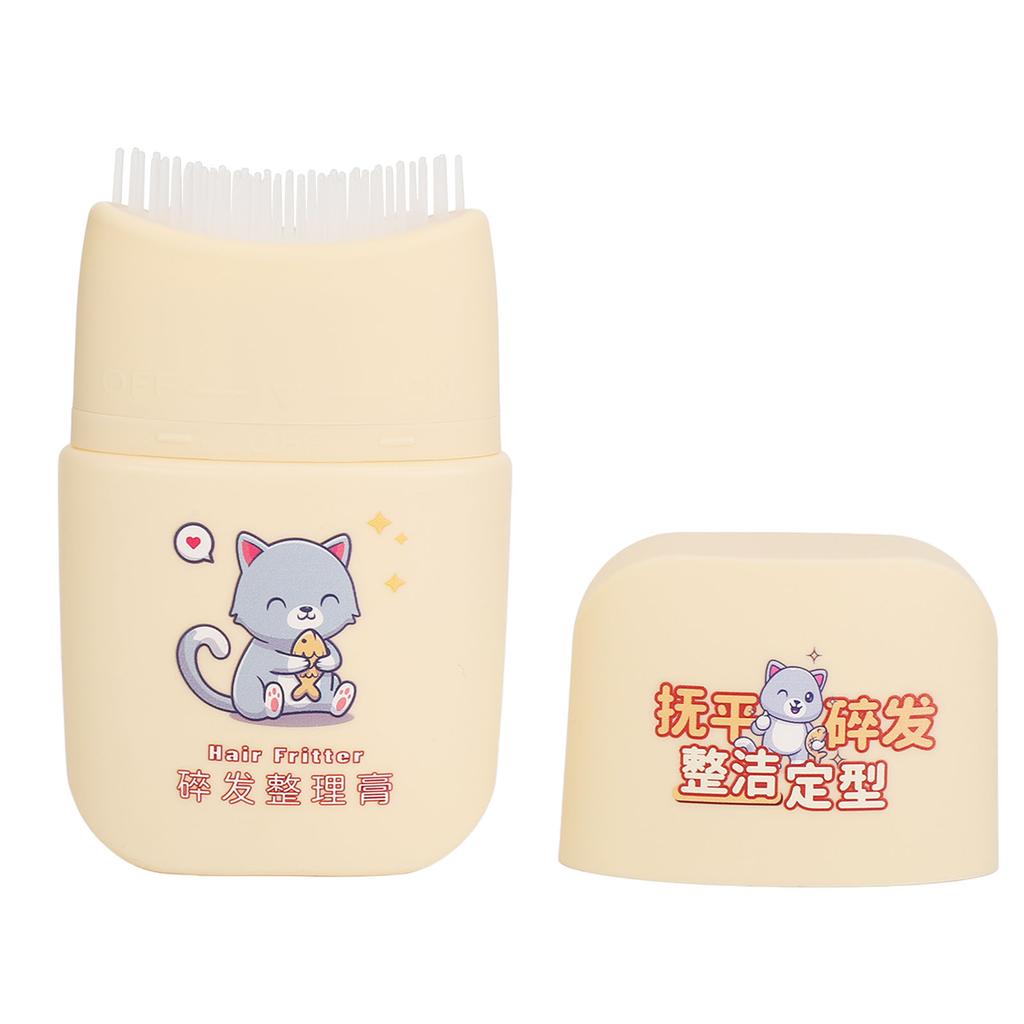 Kids Broken Hair Finishing Stick 80ml Portable Anti Frizz Comb Shaped Hair Wax Stick for Children