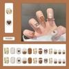 French Bow Press-On Student Nails: Handmade Short, Gentle Daily Wear