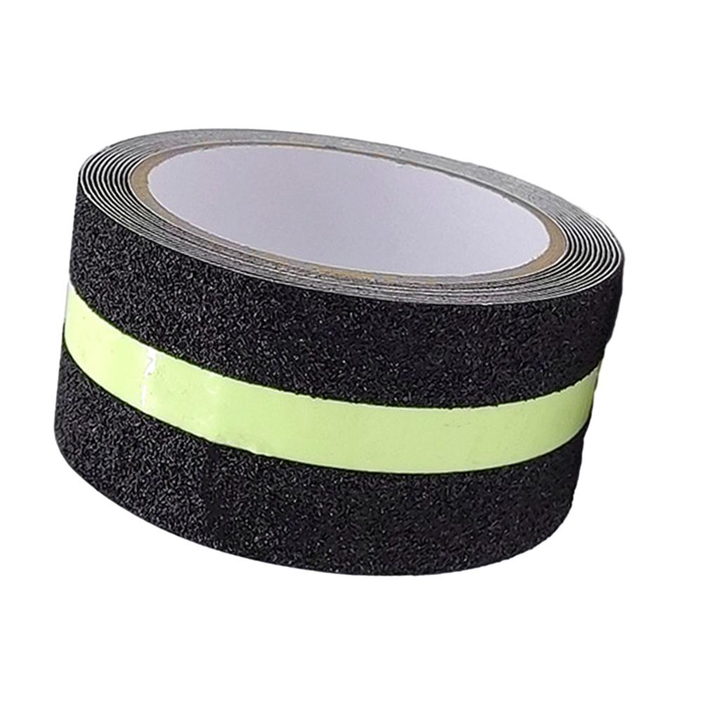 2/5M Anti Slip Traction Tape Glow In Dark Green Stripe Friction Abrasive Strong-Adhesive Safety Traction Tape For Stairs Steps
