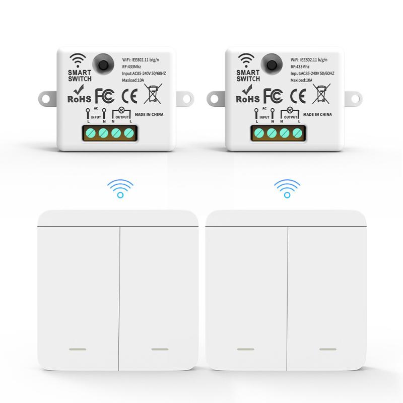 16A Relay Smart Switch for DIY Wireless Light Control RF433 MHz for Enhanced Home Automation