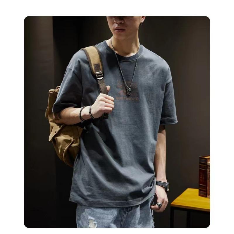 T-shirt Men's Casual Loose Versatile Top Printed