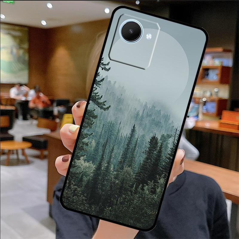 Beautiful Mountain Forest Nature Case For Realme 14 Pro Plus 12 10 11 13 GT 6 6T 5 GT7 Pro C61 C55 C51 C21Y C25S C67 C75 C53