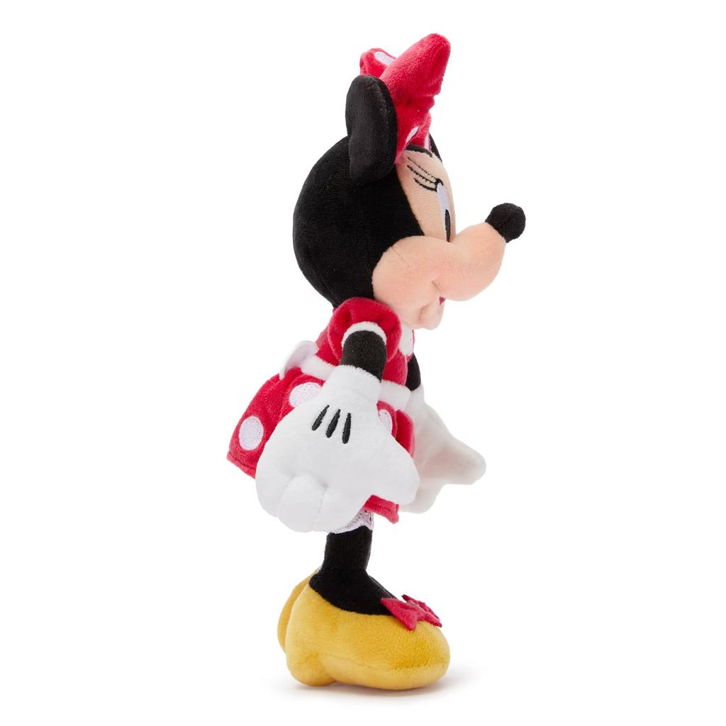 Disney Minnie Mouse Plush Toy - Red - Mini Beanbag - 9 1/2 Inches