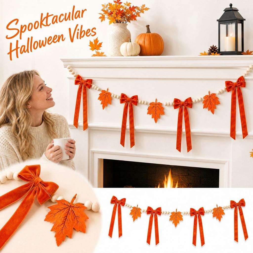 Halloween Hanging Bunting Flags for Party and Wall Decoration