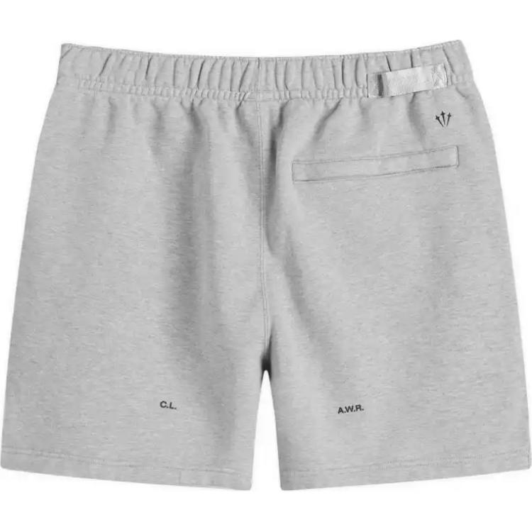 Nike Solid Logo Elastic Waist Five-Point Casual Shorts Unisex shorts Gray FQ0408-063