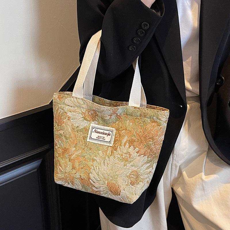 

New niche tote canvas bag large capacity tote bag developed canvas bag portable gifts creative advertising bag