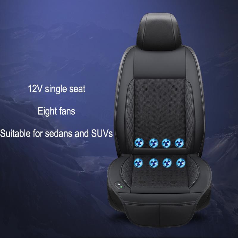 

Автомобильная вентиляция, охлаждающая подушка для сиденья, летняя прохладная воздушная подушка для сиденья с 8 вентиляторами и 16 вентиляторами, быстрый обдув, 12 В, 3D-распорка, охлаждаемое сиденье для автомобиля