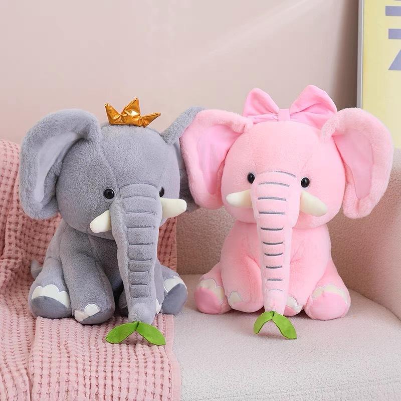 Bai Fen Bai Dolls And Toys Popular Birthday Gift Cute Benny Baby Elephant Plush Toy Elephant Sleeping Pillow Soothing Doll Doll