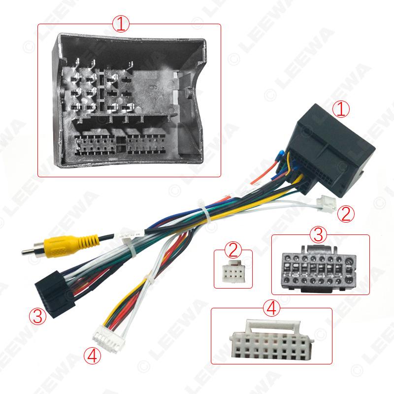 Power Cord Tail Wire for Peugeot 3008/2008, Citroen C4/C-Quatre, DS6 Palm News Large Screen Navigation