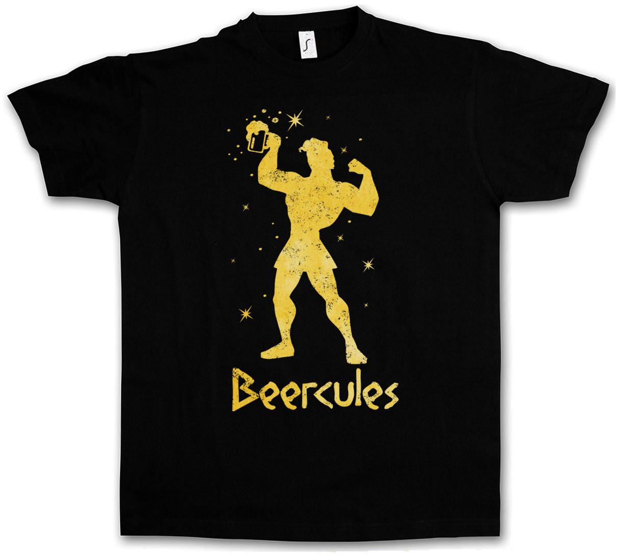 Beercules T-Shirt Fun Alcohol Drunk wasted intoxicated Party drunken Hangover S