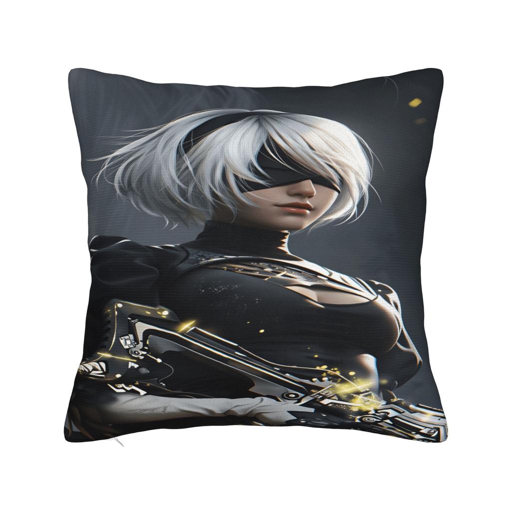 Game N-Nier Automata Pillowcases Novelty Pillow Case For Living Room Bed Chair Custom Pillow Cover