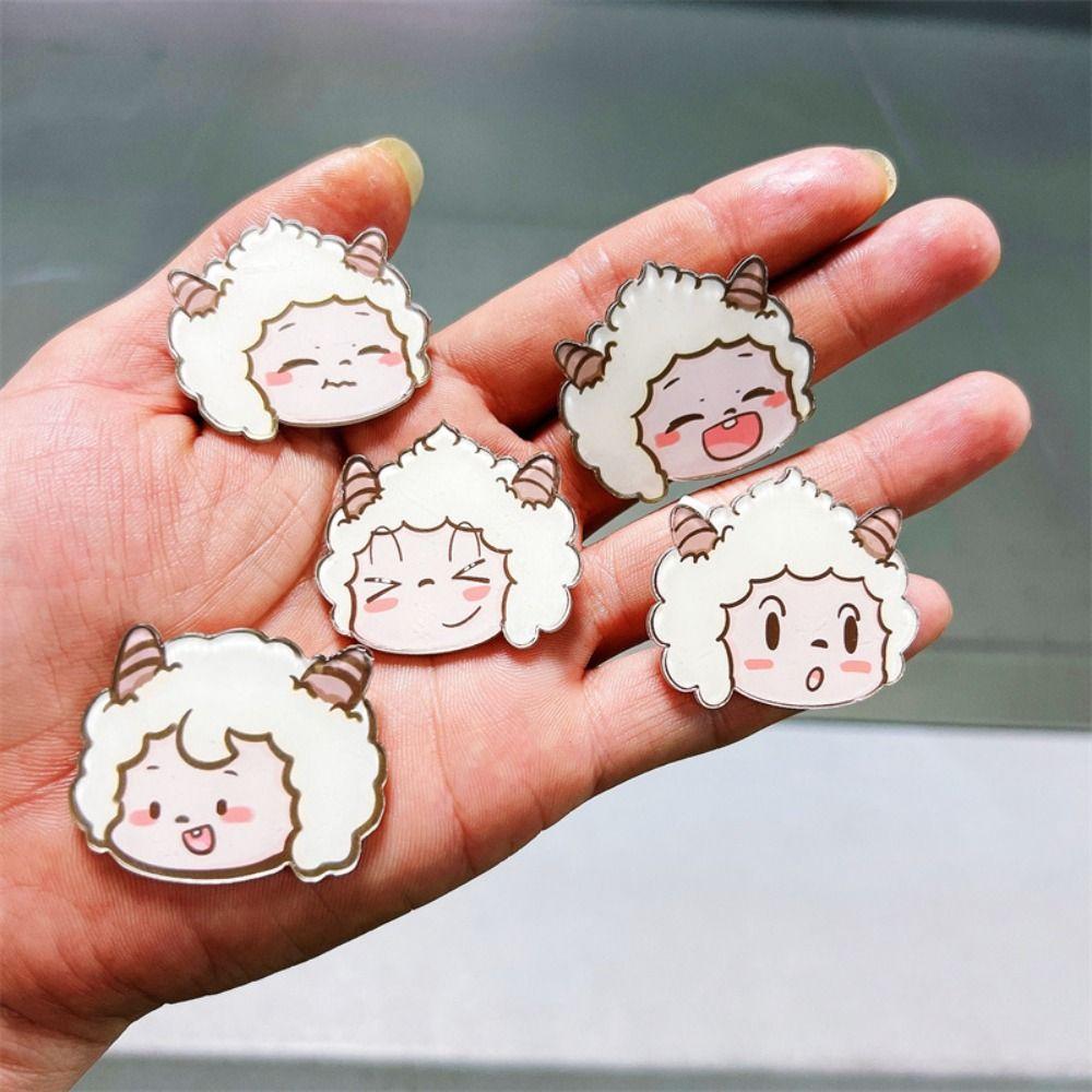 

Acrylic Cartoon Sheep Brooches Animals Cartoon Decoration Gift d