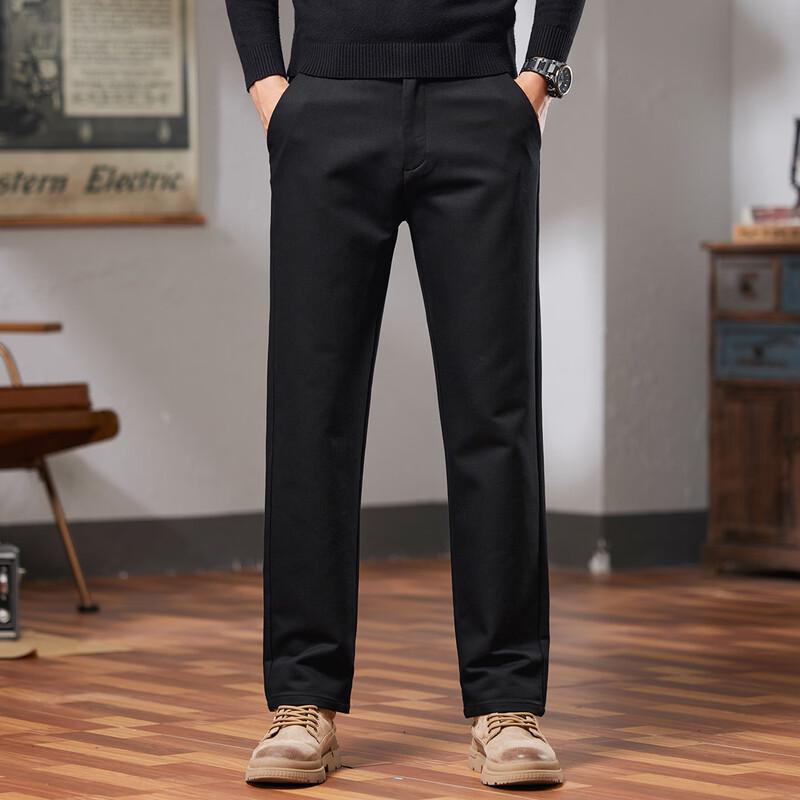 POLOMEISDO Herren Business Casual Hosen mit geradem Bein